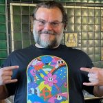 Jack Black Instagram - Let me ask you a question and please read on as I have a special giveaway for you! As we’ve all seen in School Of Rock, kids are incredibly creative. So shouldn’t kids in marginalized areas in Indonesia be able to use their creativity as a force for good? That’s exactly what my friends at @facethistshirts were asking themselves too. Their answer: T-shirts designed by Indonesian school kids, in collaboration with (street)artists from around the world. Like the one I’m wearing right now. It’s designed by artist @yeyeweller and the kids from the Indonesian Duduk Atas school. All proceeds will be used to support the school. So, follow @facethistshirts and get the tee I am wearing now. Because one buyer will get an extra T-shirt, signed by me! . . #socialstreetwear #charity #ootd #artforgood #illustration