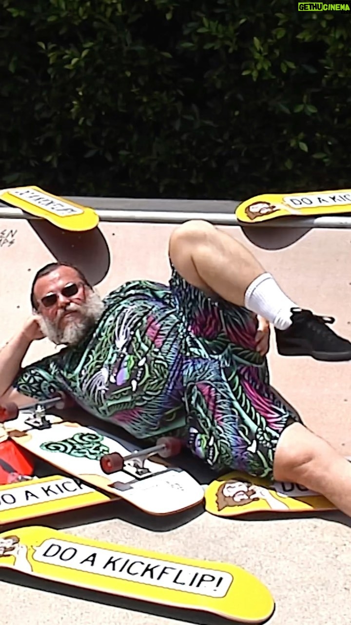 Jack Black - 417.9K Likes - Hello there! 🗣 @jackblack DO A KICKFLIP episode is now live on The Berrics! 🚨 Exclusive signed Jack Black x The Berrics 'Do a Kickflip!' decks are available now in The @berricscanteen! 🛒 Hit the link in our bio to watch the epic episode then cruise over to the canteen to pick up a signed Jack Black board only on TheBerrics.com 📺 #skateboardingisfun #berrics #doakickflip
