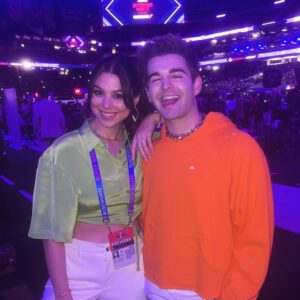 Jack Griffo Instagram - SUPER BOWL OPENING NIGHT WITH KIRA !!! 
⚡️💥🥣