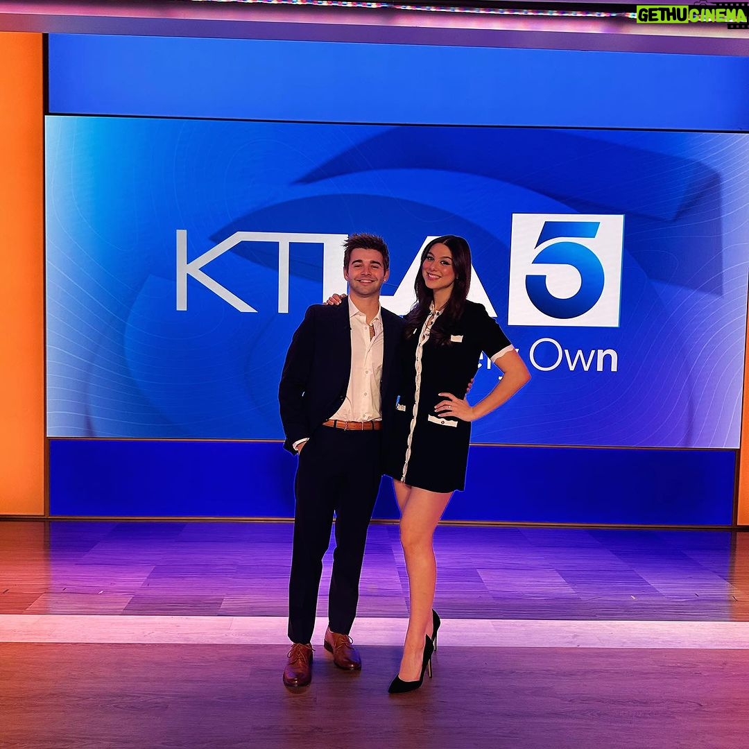 Jack Griffo Instagram - KTLA with my partner in crime fighting. This movie is going to be EPIC!!! NOT FAKE NEWS!!! ❤️⚡️ 3/7/24