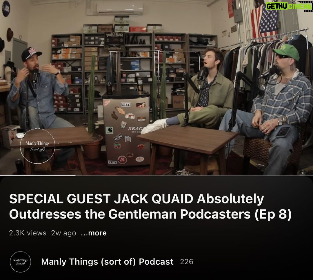 Jack Quaid Instagram - Episode 8 with @jack_quaid is OUT NOW! Los Angeles, California