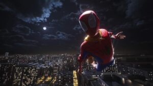 Jack Quaid Instagram - 📸 Yep still doing this. #spiderman2ps5 #virtualphotography