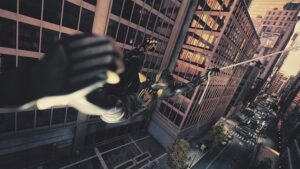 Jack Quaid Instagram - 📸 Yep still doing this. #spiderman2ps5 #virtualphotography