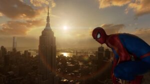 Jack Quaid Instagram - 📸 Yep still doing this. #spiderman2ps5 #virtualphotography