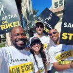 Jack Quaid Instagram - Striking with the best of ‘em! You got this, @sagaftra negotiation committee! #sagaftrastrong Paramount Pictures Studios, Hollywood