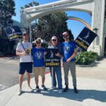Jack Quaid Instagram - Congrats to the @wgawest & @wgaeast on their tentative deal. Hopefully @sagaftra can reach a deal soon but until then, we’re still out here. Big thanks to my WGA friends who came out to support SAG today. Love you guys. #sagaftrastrong