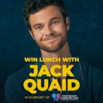 Jack Quaid Instagram - Okay y’all. LAST CHANCE to bid on my auction with @charitybuzz and help me raise money for entertainment workers affected by the strikes! Bid now at Charitybuzz.com/JackQuaid to have lunch together in LA and support the Entertainment Community Fund. Can’t stress enough how good I am at lunch. Link in bio!!!!! @alifeinthearts Los Angeles, California