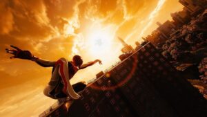Jack Quaid Instagram - 📸 Back on my virtual photography bullshit. #virtualphotography #spiderman2ps5 #photobyjq