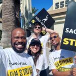 Jack Quaid Instagram - Striking with the best of ‘em! You got this, @sagaftra negotiation committee! #sagaftrastrong Paramount Pictures Studios, Hollywood