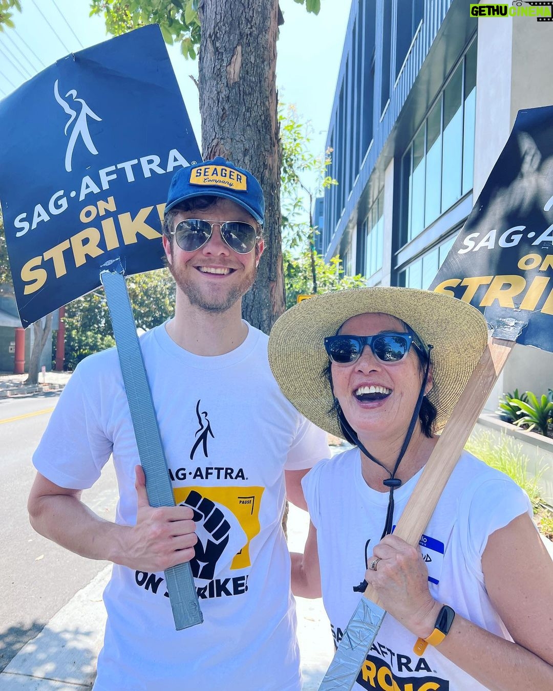 Jack Quaid Instagram - Back in LA, back to striking! #sagaftrastrong @chao_time Culver Studios