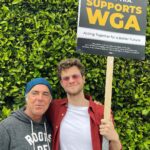 Jack Quaid Instagram - I got to picket with the best of them today. Support them writers, y’all! #wgastrong #sagaftrastrong