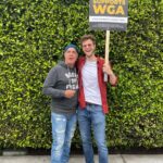 Jack Quaid Instagram - I got to picket with the best of them today. Support them writers, y’all! #wgastrong #sagaftrastrong