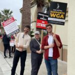 Jack Quaid Instagram - I got to picket with the best of them today. Support them writers, y’all! #wgastrong #sagaftrastrong