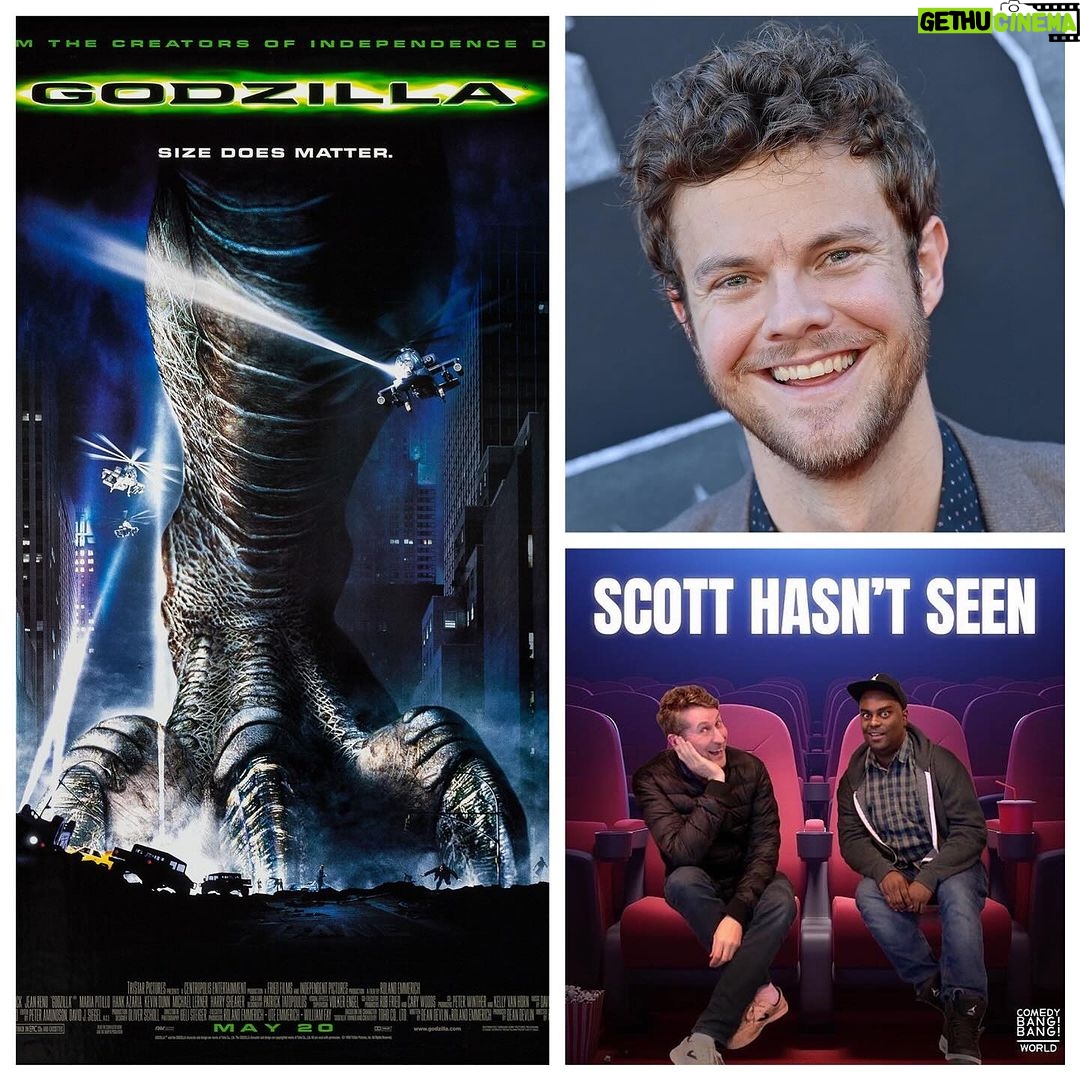Jack Quaid Instagram - On this week’s SCOTT HASN’T SEEN, we sit down to watch the oft-mocked GODZILLA (1998)! And joining us is none other than Mr. Bongos from Oppenheimer, @jack_quaid! - Why are we watching this? Despite being a notorious flop, will the film still manage to win over Scott's reptilian heart? - Exclusively at @comedybangbangworld - subscribe for a year and get two months free!