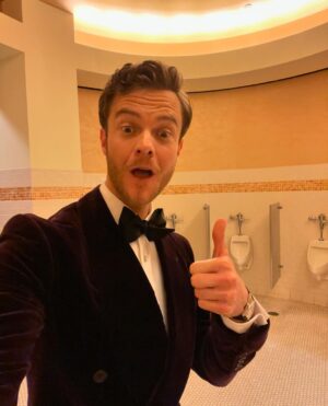 Jack Quaid Instagram - Oscarheimer with the Oppenhomies.