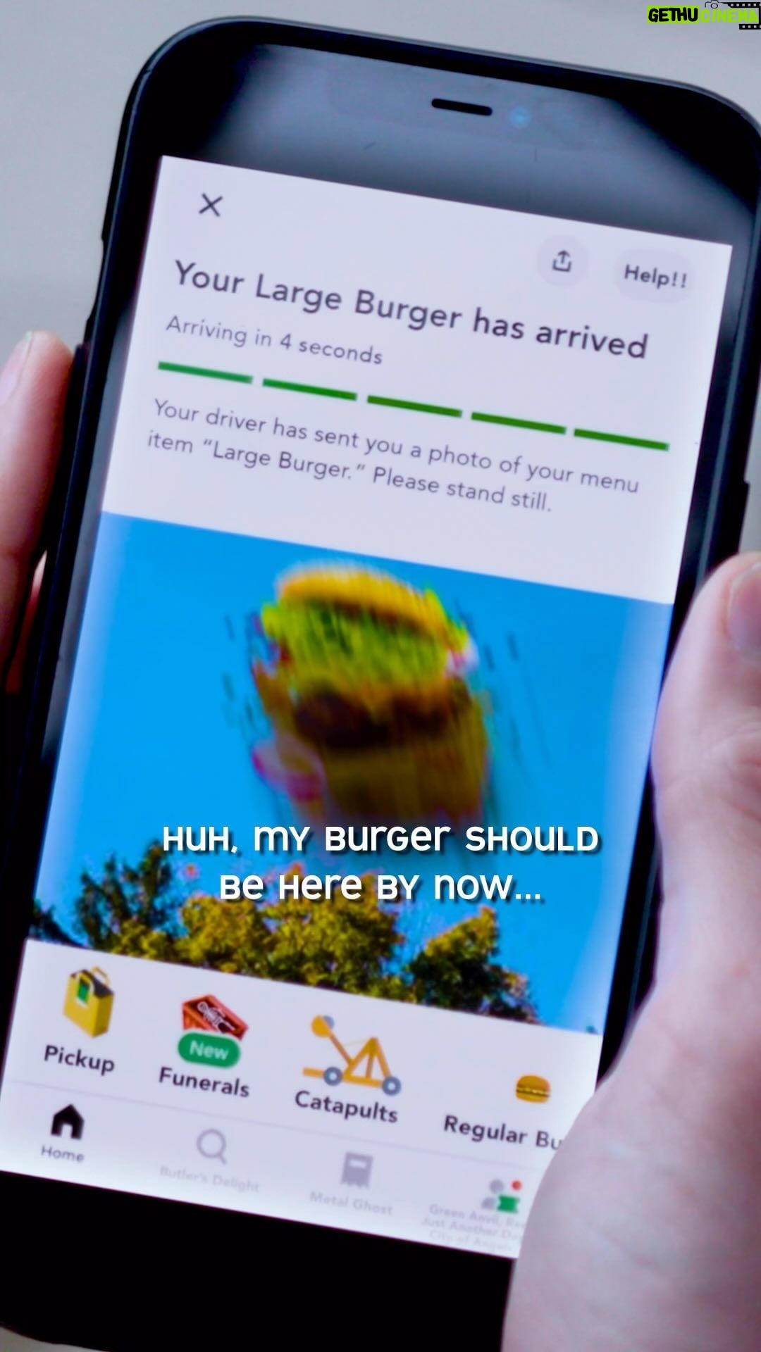 Jack Quaid Instagram - Whoppenheimer All the police could find in the aftermath was his phone, half-submerged in a boiling lake of special sauce. The “Entity,” as FBI Agent Colin Frick had taken to calling the enormous meal, had disappeared beyond the Colorado Rockies, leaving only a few shreds of lettuce the size of SUVs. Frick’s research was inconclusive, but pointed to the existence of a mouth big enough to devour The Entity. And this mouth? It simply had to be spooky.