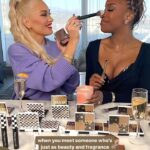Jackie Aina Instagram - @gwenstefani is such a girls girl ugh! I love when I meet someone who’s just as iconic in person as they are in media 🫶🏾🤎😍 @forvrmood @gxvebeauty