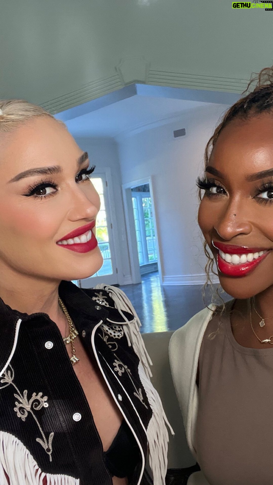 Jackie Aina Instagram - Rapid fire with @gwenstefani #rapidfirequestions #rapidfire #gwenstefani