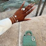 Jackie Aina Instagram - do it right the first time 🐚 thank you @hanifaofficial for this stunning look via @parischea Condado Vanderbilt Hotel