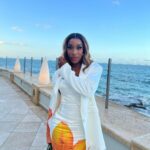 Jackie Aina Instagram - do it right the first time 🐚 thank you @hanifaofficial for this stunning look via @parischea Condado Vanderbilt Hotel