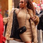 Jackie Aina Instagram - draped in @michaelkors for the @tiktok x @sephora creators summit and absolutely loved this look Times Square, New York City