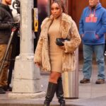 Jackie Aina Instagram - draped in @michaelkors for the @tiktok x @sephora creators summit and absolutely loved this look Times Square, New York City
