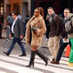 Jackie Aina Instagram - draped in @michaelkors for the @tiktok x @sephora creators summit and absolutely loved this look Times Square, New York City