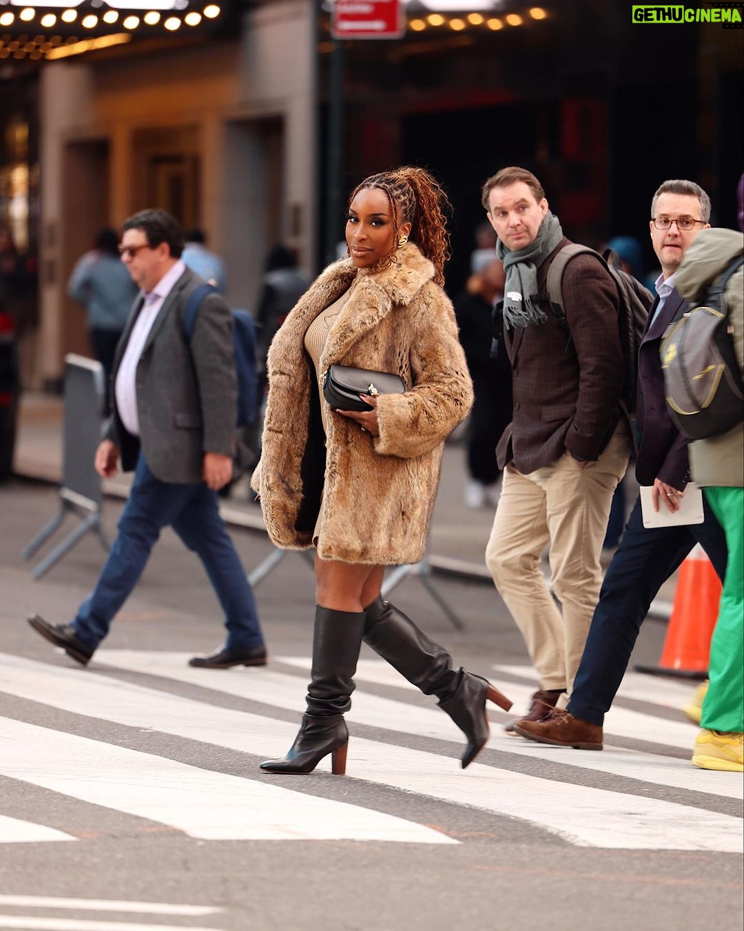 Jackie Aina Instagram - draped in @michaelkors for the @tiktok x @sephora creators summit and absolutely loved this look Times Square, New York City
