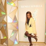 Jackie Aina Instagram - sexy girls wear @renecaovilla 🥰 #milan #milanfw #renecaovilla