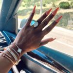 Jackie Aina Instagram - passenger princess behavior 🚙 @prada #pradagalleria #carseflie