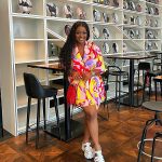 Jackie Appiah Instagram - Embracing the weekend vibes with bright colors and positive energy. Outfit @fashionfivar 🌞💛 #FridayFeels #ColorfulWeekend" Enjoy the day and have a fabulous weekend