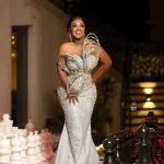 Jackie Appiah Instagram - Let’s do this 40! Stylist @bveystyling Photo @chocolate_shot_it Fabric @do.nu.ki_fabrics Gown @yartelgh Gown @megmorrisongh_ Makeup @h.o_beautybar Wig cap @hairsisca Hairstylist @_graceaj Accessories @sparkles_jewellerygh