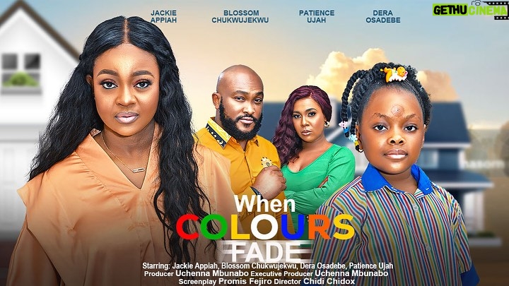 Jackie Appiah Instagram - New movie alert ‼️🚨 Beneath the surface of vibrant pigments lies a story untold 🔥 “WHEN COLOURS FADE” 🎬 is a cinematic masterpiece showing on UCHENNA MBUNABO TV on YOUTUBE 🎥 Executive Producer: @Uchennambunabotv @oneandtwofilms_ Director @chidoxflash Screenplay@promise_fejiro Starring✨✨ @jackieappiah @blossomchukwujekwu @heavenlydera @patience_ujah and more NB: Click on the movie link in my bio