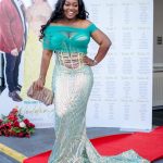 Jackie Appiah Instagram - Partying it up in London for this amazing wedding! Love is in the air 🎉💍 Dress @yoli_koomson Styled by @bveystyling Bag @benedettabruzziches Bag available at @vivaboutiquegh #WeddingGuest #LondonVibes"