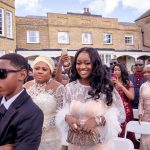 Jackie Appiah Instagram - Two decades of love, a lifetime of memories. Cheers to 20 years of wedded bliss🥂💍 Bride: @just_ajaaz Groom: @richardwuni Bridal Gown outfit Design by @Rikaotobyme Bride Reception Gown: @Rikaotobyme Bride Traditional Outfit: @Rikaotobyme Grooms Agbada Outfit @Rikaotobyme Bridalstylist @samismediaproduction Planner @Samirayakubu @abilabtos Makeup @bukolastouch_ Hairstylist @SlayEDBYL Earrings @aminamuaddi Hair @wowangel Bridalrobe @Esty Bouquet @OakleyHouse Room Decor @DoubletreeHilton Shoes & Bags @_ajasboutique Shoes @AminaMuaddi Cocktails @koxmet_cocktails Decor @kay_and_tee_decor Event coordinator @abilabtos Photography: @Kreativemindweddings Videography: @Kreativemindweddings MC @mc__crespo Limousine: @chauffeurride_official Floor deco & Effects @luxuryeffectsuk Catering @enoletykitchen Cake @lonnasgloriouscakes Grooms suit @aristocracylondon Grooms shoes @christianlouboutin @D&G @_ajasboutique