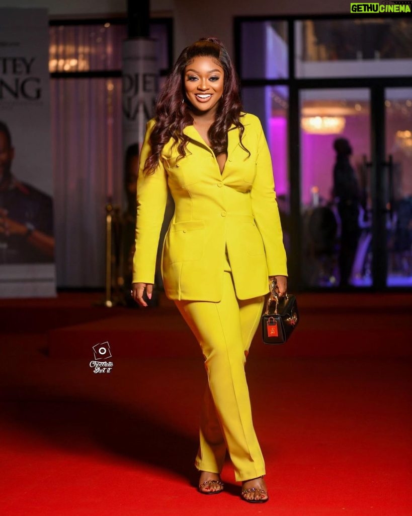 Jackie Appiah Instagram - The other night at @adjeteyanang book launch Suit @vivaboutiquegh Styled by @bveystyling Creative Director @sachaokoh Makeup @feby_aileen Hair @p.n.d_styles_it Picture @chocolate_shot_it
