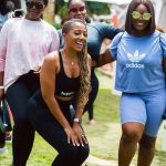 Jackie Appiah Instagram - Strong is the new pretty 💪👧 #WorkoutGoals #FitnessJourney" Hair @shika_hairgh Event @wellnessfestaccra Organized by @randrluxury