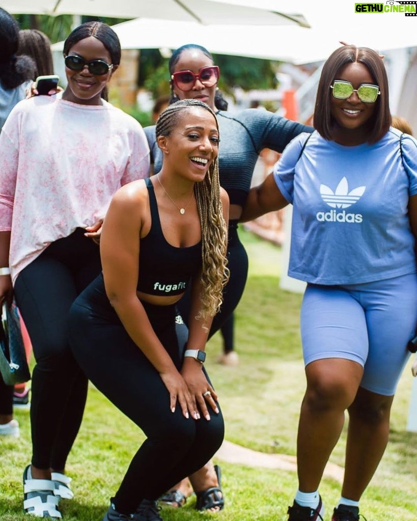 Jackie Appiah Instagram - Strong is the new pretty 💪👧 #WorkoutGoals #FitnessJourney" Hair @shika_hairgh Event @wellnessfestaccra Organized by @randrluxury