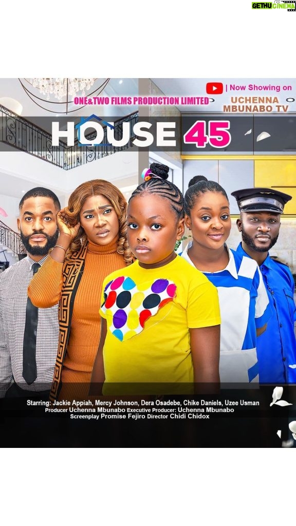 Jackie Appiah Instagram - New movie alert ‼️🚨 Unlock the doors to “HOUSE 45” 📽️🎞️🍿 Watch on UCHENNA MBUNABO TV on YOUTUBE 🎥 Gripping narrative, unexpected twists and a journey into the unknown Executive Producer: @oneandtwofilms_ Producer: @uchennambunabotv Director: @chidoxflash Screenplay: @promise_fejiro Starring ✨✨ @mercyjohnsonokojie @uzee_usman @chike.daniels @heavenly_dera and more✨🌟