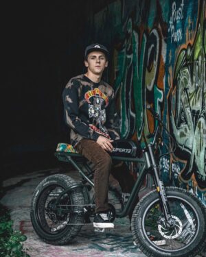 Jacob Bertrand Instagram - Thanks @super73 for the bike its fuckin awesome. 

And thanks @donniekanephoto for ze pictures