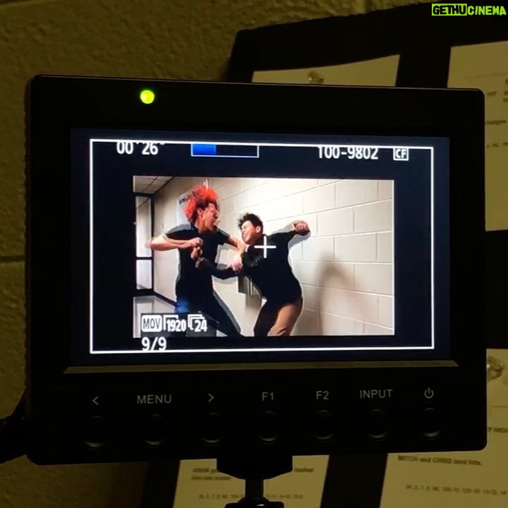 Jacob Bertrand Instagram - Previz of the Season 2 ep 10 SCHOOL FIGHT + other #behindthescenes stuff like @noah8bit takin a fall. @cobrakaiseries @wendys #cobrakai #stunts