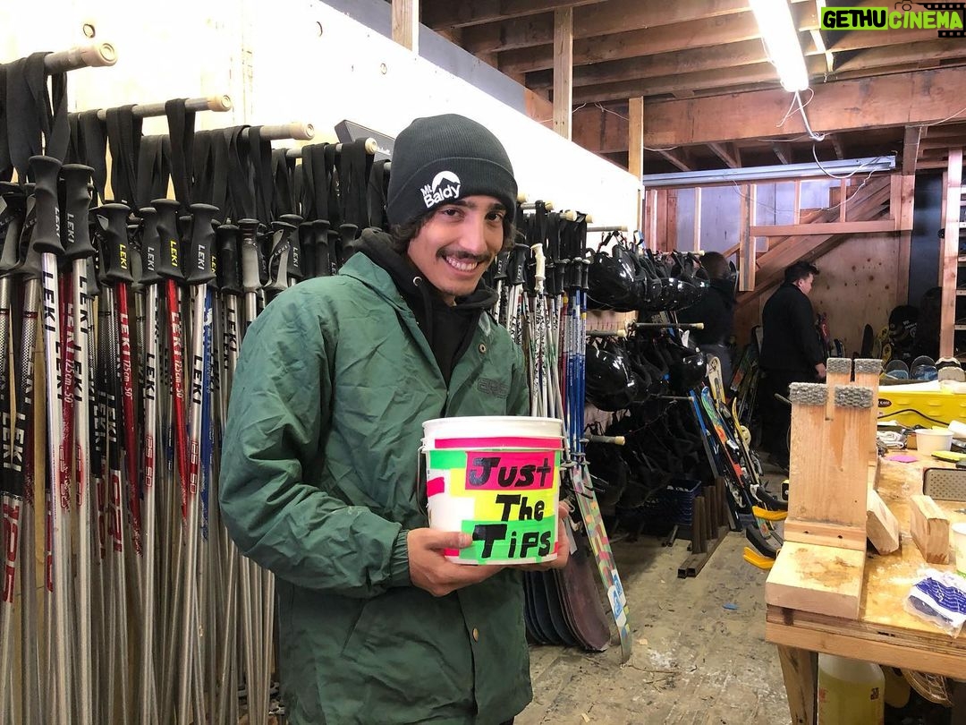 Jacob Bertrand Instagram - Finally got the chance to work at baldy and get that fabled Mt. Baldy employee jacket. Its been pretty #rad so far duude.
