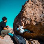 Jacob Bertrand Instagram - Quick trip to Joshua Tree. “not so thin lizzy” (V3?) @brotherguy_ And to that random girl we met from Montana.. this send was for you Thanks @cooperroth for edits ;) Joshua Tree National Park