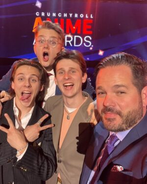 Jacob Bertrand Instagram - Had the BEST time at the Crunchy Roll Anime Awards. I’ve been a huge anime fan since I was a kid so this was a dream come true to come to Japan for the first time and meet so many creators of the media I love.SO AWESOME!!!