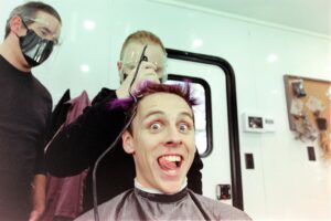 Jacob Bertrand Instagram - That one time the big 3 bet me 50 bucks to let Billy shave my head 

@xolosphotos