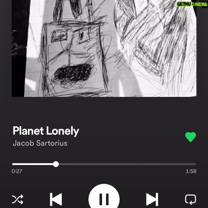 Jacob Sartorius Instagram - for halloween i wanted to release a song i wrote a little over a year ago it’s called Planet Lonely, swipe for teaser (: the cover art is a piece of paper i was drawing on the same day i wrote the song i love & appreciate those who listen at times i feel so isolated and confused like i woke up on planet lonely for those who are struggling the truth is you are never alone. treat yourself like you would a best friend keep going. you are stronger than you think you are im proud of you. if you’re still reading this comment 🪐