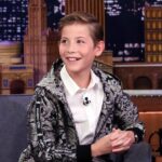 Jacob Tremblay Instagram - @jacobtremblay does his best @sethrogen and @schwarzenegger impressions! #FallonFlashback The Tonight Show Starring Jimmy Fallon