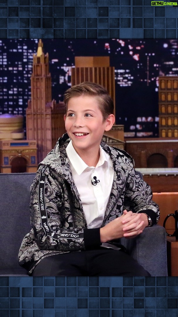 Jacob Tremblay Instagram - @jacobtremblay does his best @sethrogen and @schwarzenegger impressions! #FallonFlashback The Tonight Show Starring Jimmy Fallon