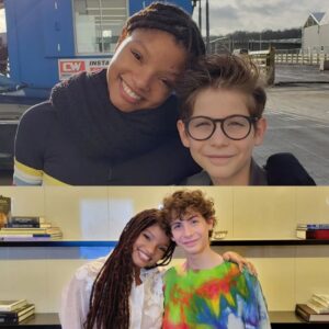 Jacob Tremblay Instagram - Behind the scenes of #TheLittleMermaid then versus now. 
Now in theaters! 🐠🩵