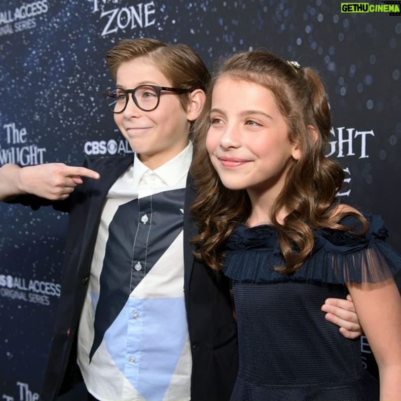 Jacob Tremblay Instagram - #AboutLastNight #TheTwilightZone Premiere 🚪🌀 My favorite part was watching my little sister steal the spotlight! Check us out in "The WunderKind" coming soon! (Thanks @KCFee for helping her shine!) #EricaTremblay